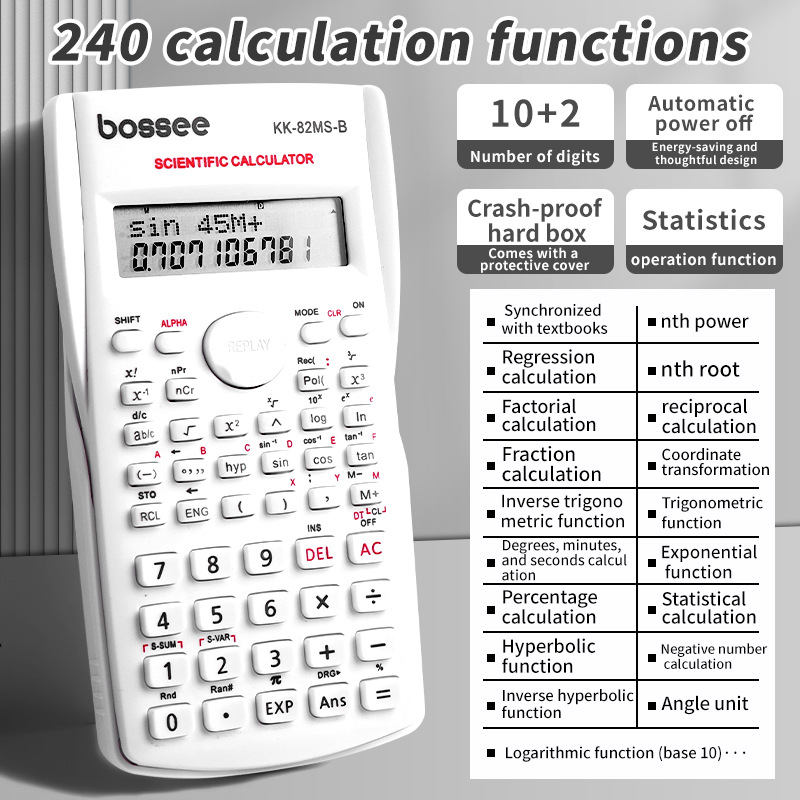Научный калькулятор с 240 функ – обзор и цена Scientific Calculator For Secondary School