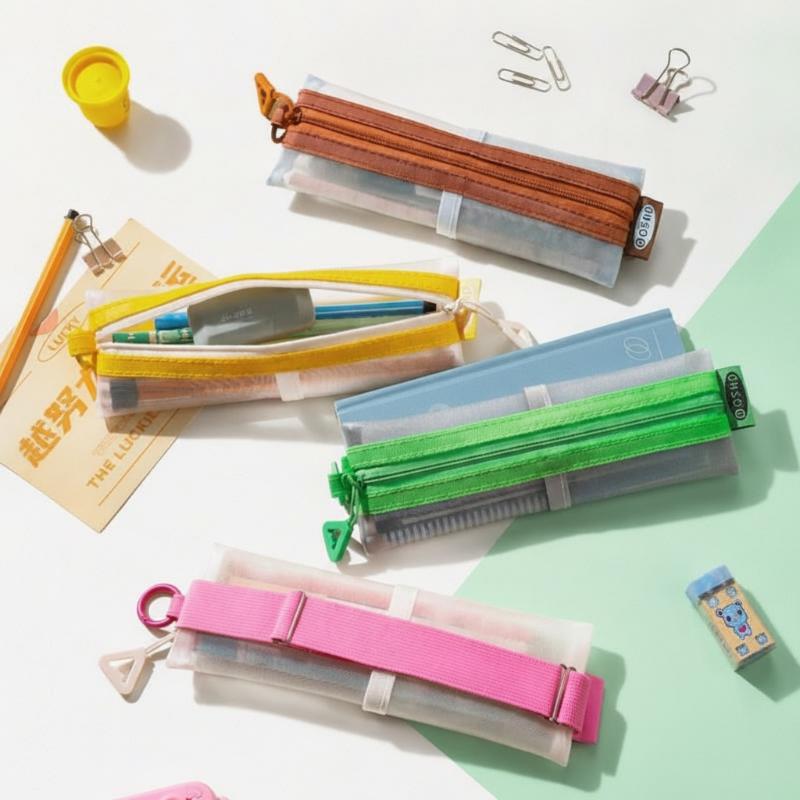 Прозрачный сетчатый пенал с дв – обзор и цена Clear Mesh Pencil Pouch For Exam